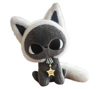 Gato De Cabeza Grande, Juguete De Felpa Gatito, Muñeca De Animales De 9.8 Pulgadas De 9.8 Pulgadas, Compañero Tierno Con Linda Expresión, Gris O Para El Dormitorio Viviente De Automóviles De Pa