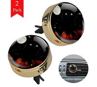 Gato de calabaza negro Difusor para aromaterapia Difusor de coche Oro metal Aceite esencial Clip de ventilación de coche Ambientador Caja purificadora para esposo Padre esposa 34mm