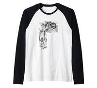 Gato de Cheshire de Sir John Tenniel (1940) Camiseta Manga Raglan