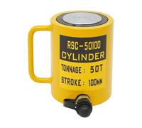 Gato de cilindro hidráulico, cilindro de ariete hidráulico hueco de carrera de 150 mm/6 ", for construcción naval, maquinaria, puente, construcción,(100T-0.63in)