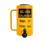 Gato de cilindro hidráulico, cilindro de ariete hidráulico hueco de carrera de 150 mm/6 ", for construcción naval, maquinaria, puente, construcción,(50T-6in)