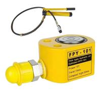 Gato de cilindro hidráulico, Gato hidráulico de perfil bajo Cilindro de elevación de ariete hidráulico, Gato de piso Gato de elevación industrial súper delgado for puentes y construcción