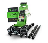 Gato de Coche 3 Toneladas - Gato Hidráulico de Suelo con Rango 75-505 mm, Ruedas Giratorias 360° y Doble Pistón - Almohadilla de Goma Incluida - DRIVEUPTOOLS Modelo 2026