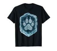 Gato de cristal congelado y huella de perro, amante de los animales de fantasía Camiseta