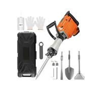 Gato de demolición, martillo rotativo multifuncional 2600W con caja, herramienta eléctrico for hormigón, taladro impacto Para principiantes bricolaje(4PCS)