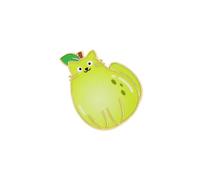 Gato de dibujos animados con factores de frutas, broche de mezcla, Pin de con tema Animal, regalo para mujeres, joyería elegante de gato de dibujos animados