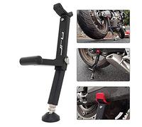 Gato de elevación para motocicleta, soporte de rueda delantera y trasera con mango plegable para la mayoría de las ruedas de motocicleta, Dirt Pit Bike On/Off Road - Negro