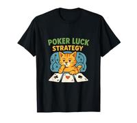 Gato de Estrategia Poker Luck Camiseta