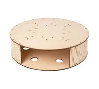 Gato de gato de madera - juego de caja de caza para curioso gato, adictivo teaser cerebral para juegos en interiores | Juguete interactivo basado en el suelo para diversión animal