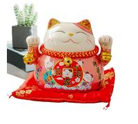 Gato de la - 10 cm Maneki Neko Fortune Cat | Riqueza Maneki Neko Figurita Coleccionable, Lindas Figuras para Sala de Estar, Escritorio, exhibición de Escritorio