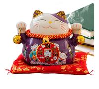 Gato de la fortuna - 10 cm Maneki Neko Fortune Lucky Cat | Riqueza Maneki Neko Figurita coleccionable, lindas figuras para sala de estar, escritorio, exhibición de escritorio