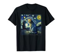 Gato de la noche estrellada, Gato de Van Gogh, Amante de los Camiseta