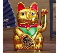Gato de la suerte con ondulación, 5 pulgadas Rifeng Electric Waving Lucky Cat Treasurer Nueva Apertura de la Tienda, Decoración China de Feng Shui para Tiendas, Restaurantes, Habitaciones