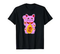 Gato de la Suerte Maneki-Neko Gato anguloso Lucky Yoga Camiseta