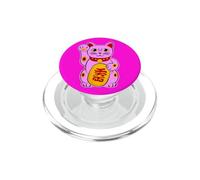 Gato de la Suerte Maneki-Neko Gato anguloso Lucky Yoga PopSockets PopGrip para MagSafe