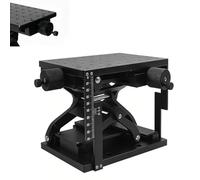Gato De Laboratorio Manual Con Eje Z, Plataforma Elevadora Óptica Y Elevador De Tijera, Carga Máxima De 30 Kg (66 Lb). Etapa Lineal De Aluminio De Altura De 110 Mm (4,33 Pulgadas) Para Microscopio