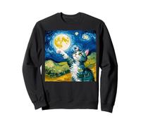 Gato de Noche Estrellada, Gato Van Gogh, Amante de los Gatos, mamá de Gato, papá Gato Sudadera