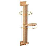 Gato de pared Scratching Post - Poste de garra de pared, plataforma de rascado de gato | Sisal envuelto para la salud de las garras, raspador de pared del ahorrador de muebles, ayuda a la escalada