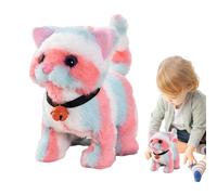 Gato de peluche eléctrico - Alimentado por batería animación gato realista con el balanceo - juguetes para gatos, animales electrónicos lindos con sonido para niños