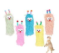 Gato de peluche, juguete cojín para gatos - Toys gato almohadilla peluche muñecas - 5 suministros para mascotas con catnip dentro, masticar muñeca suave promueve el ejercicio de gatito