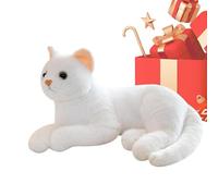 Gato de peluche suave - suave y realista, muñeca de 30 cm para mayor comodidad, kit de almohada, diseño felino con construcción de terciopelo, herramienta emocional para alivio de boredom