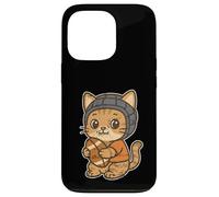 Gato De Rugby con Scrum Cap Cartoon Carcasa para iPhone 13 Pro