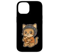 Gato De Rugby con Scrum Cap Cartoon Carcasa para iPhone 14