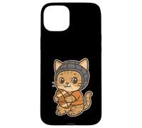 Gato De Rugby con Scrum Cap Cartoon Carcasa para iPhone 15 Plus