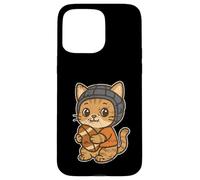 Gato De Rugby con Scrum Cap Cartoon Carcasa para iPhone 15 Pro MAX