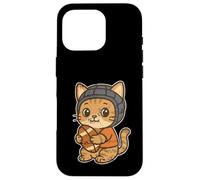 Gato De Rugby con Scrum Cap Cartoon Carcasa para iPhone 16 Pro