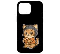 Gato De Rugby con Scrum Cap Cartoon Carcasa para iPhone 16 Pro MAX