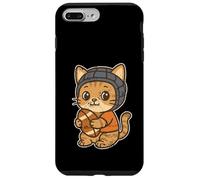 Gato De Rugby con Scrum Cap Cartoon Carcasa para iPhone 7 Plus/8 Plus