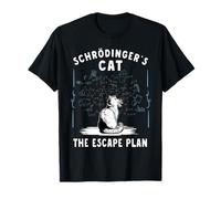 Gato de Schrodingers Plan de Escape Ciencia Física Cuántica Camiseta