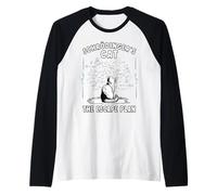 Gato de Schrodingers Plan de Escape Ciencia Física Cuántica Camiseta Manga Raglan