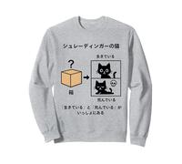 Gato de Schrödinger Física Cuántica Divertido Geek de la Ciencia Sudadera