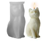 Gato de silicona Mold, resina Casting Candle Mold, 13,2 x 6,2 x 8,4 cm. Epoxy Desk Decor Mould, Crafting Tool for Handmade Soap, Home Decoration, Arts and Crafts Supplies