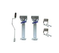 Gato de Tijera Patas estabilizadoras Patas desplegables para estacionamiento de caravanas Autocaravana Camping RV Remolque Soportes de Apoyo Esquina Estable Gato para automóvil de 350~490 mm, m