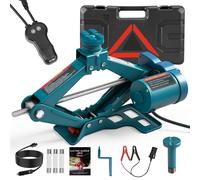 Gato de tijera Yofidra de 3 toneladas, 12V , gato eléctrico automotriz para coche, elevación de SUV, furgoneta, garaje y equipo de emergencia
