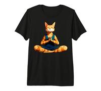 Gato de Yoga Camiseta Premium