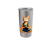 Gato de yoga Vaso térmico de acero inoxidable de doble pared