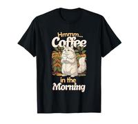 Gato del Bosque Dulce Gato Resaca y Taza de café por la mañana Camiseta