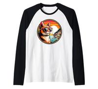 Gato del mar Mediterráneo en la Costa de Amalfi Camiseta Manga Raglan