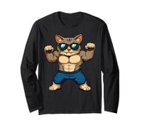 Gato Deporte Animal Manga Larga