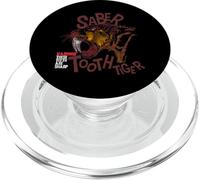 Gato depredador extinto con Dientes de Sable Divertido PopSockets PopGrip para MagSafe