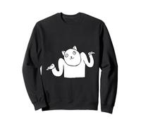 Gato Derpy Encogiendo Hombros Meme Sudadera