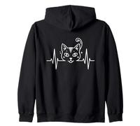 Gato Devoto de la Vida de los Padres del Gato de The Purr-FECT Heartbeat Sudadera con Capucha