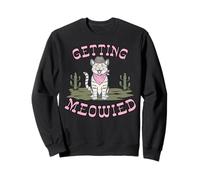 Gato Divertido Bachelorette Getting Meowied Bridal Party Sudadera
