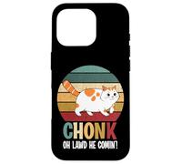 Gato Divertido, chonk oh lawd él Comin Retro Gato Carcasa para iPhone 16 Pro
