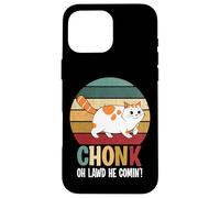 Gato Divertido, chonk oh lawd él Comin Retro Gato Carcasa para iPhone 16 Pro MAX