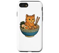 Gato Divertido Come los Fideos japoneses Sopa Ramen Gatos Carcasa para iPhone SE (2020) / 7/8